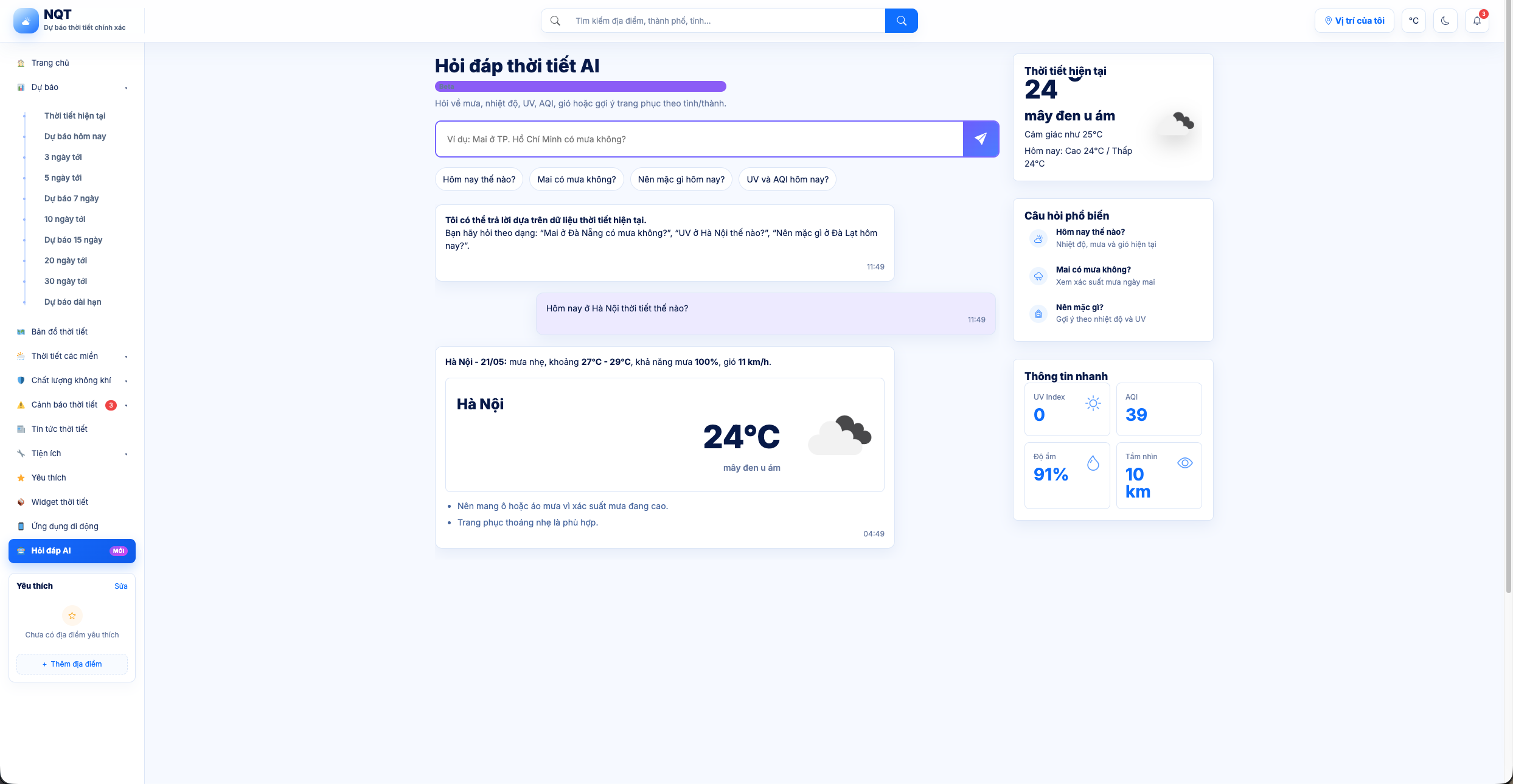 Theme WordPress Weather360 - Website Thời Tiết Chuẩn SEO | NQT Dev - ảnh 3